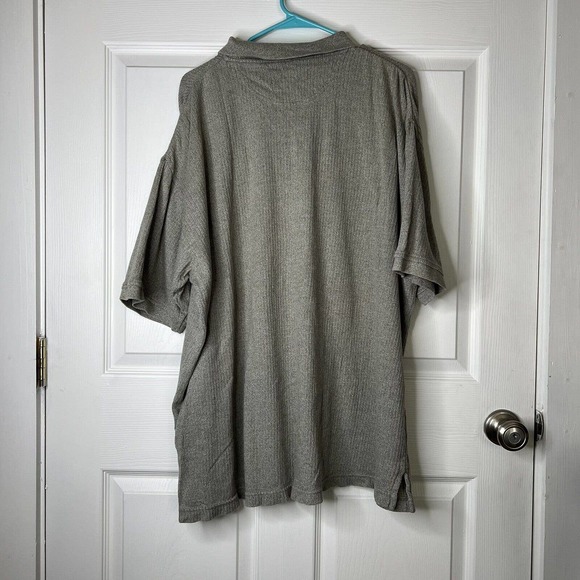 Khakis By Arrow Polo Shirt Adult XL Blue Cotton Short Sleeve Mens - Picture 3 of 3